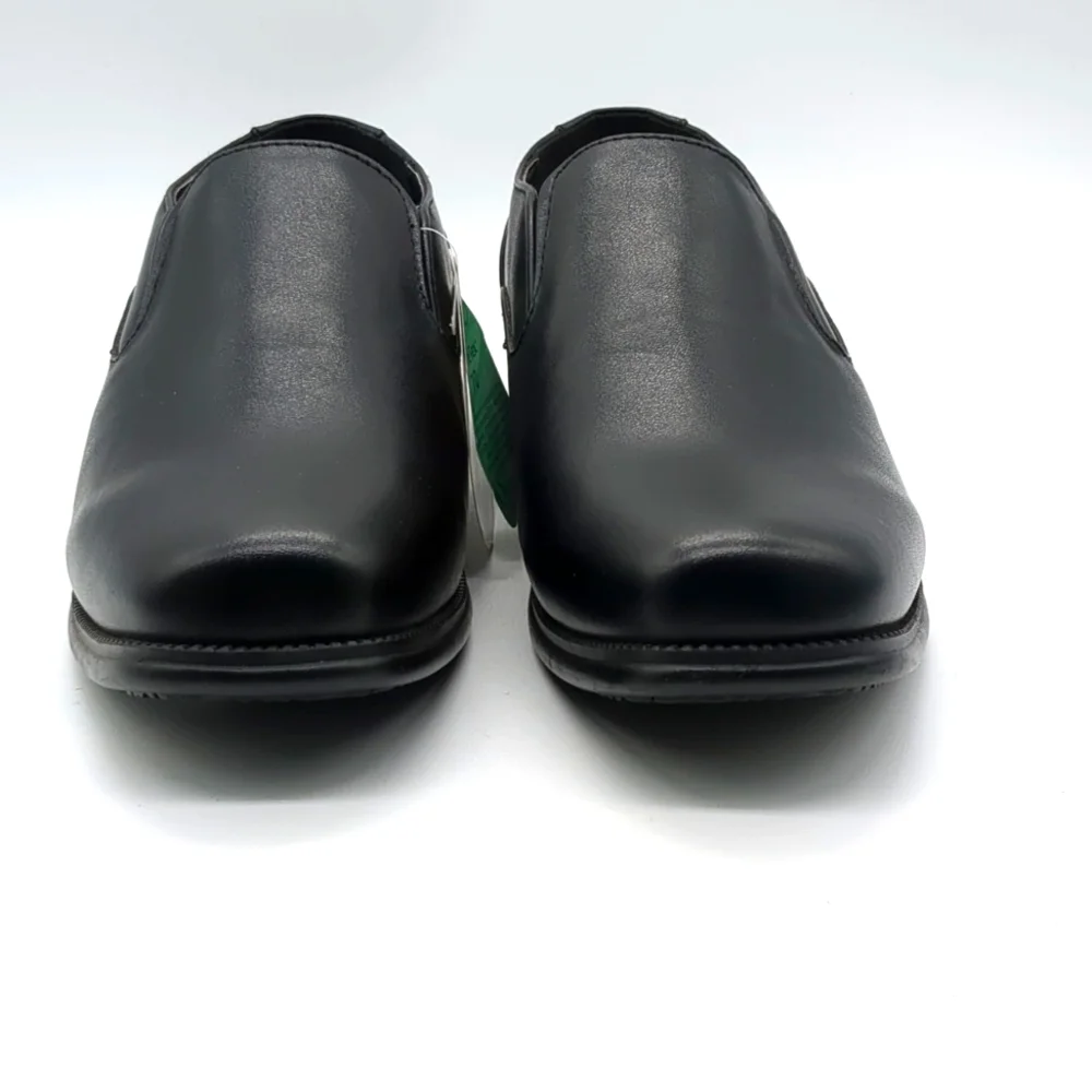 NWT Perry Ellis Portfolio Samuel Vegan Leather Boys Dress Shoes Black Sz 2 Wide